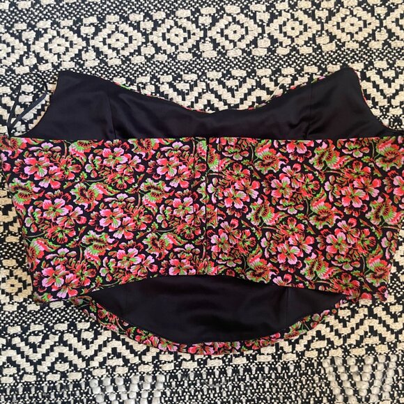 ZARA Floral Strapless Crop Top – Medium – NWT - Picture 4 of 5